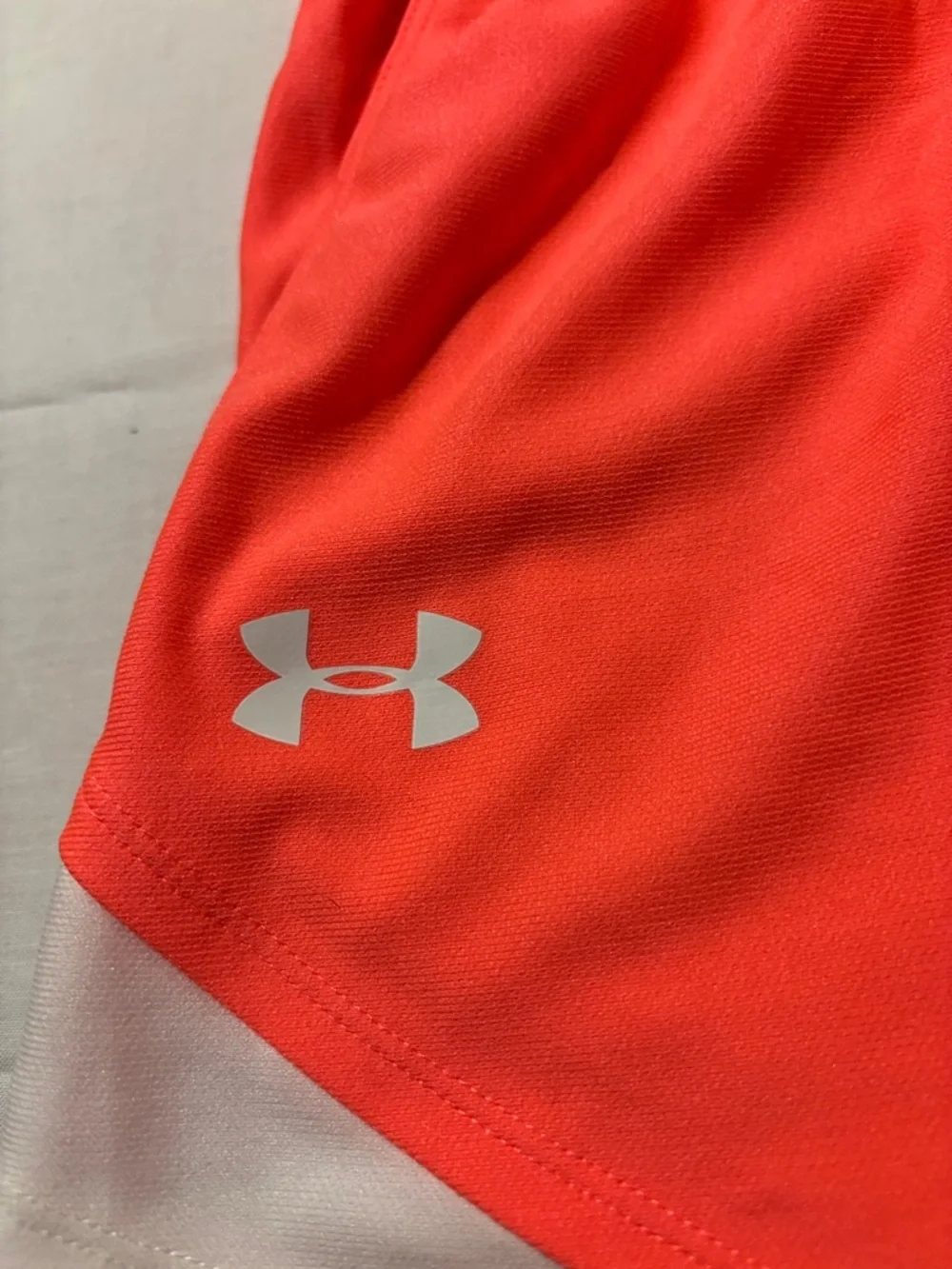 Under Armour Coral Athletic Shorts with Branded Waistband - Picture 3 of 5